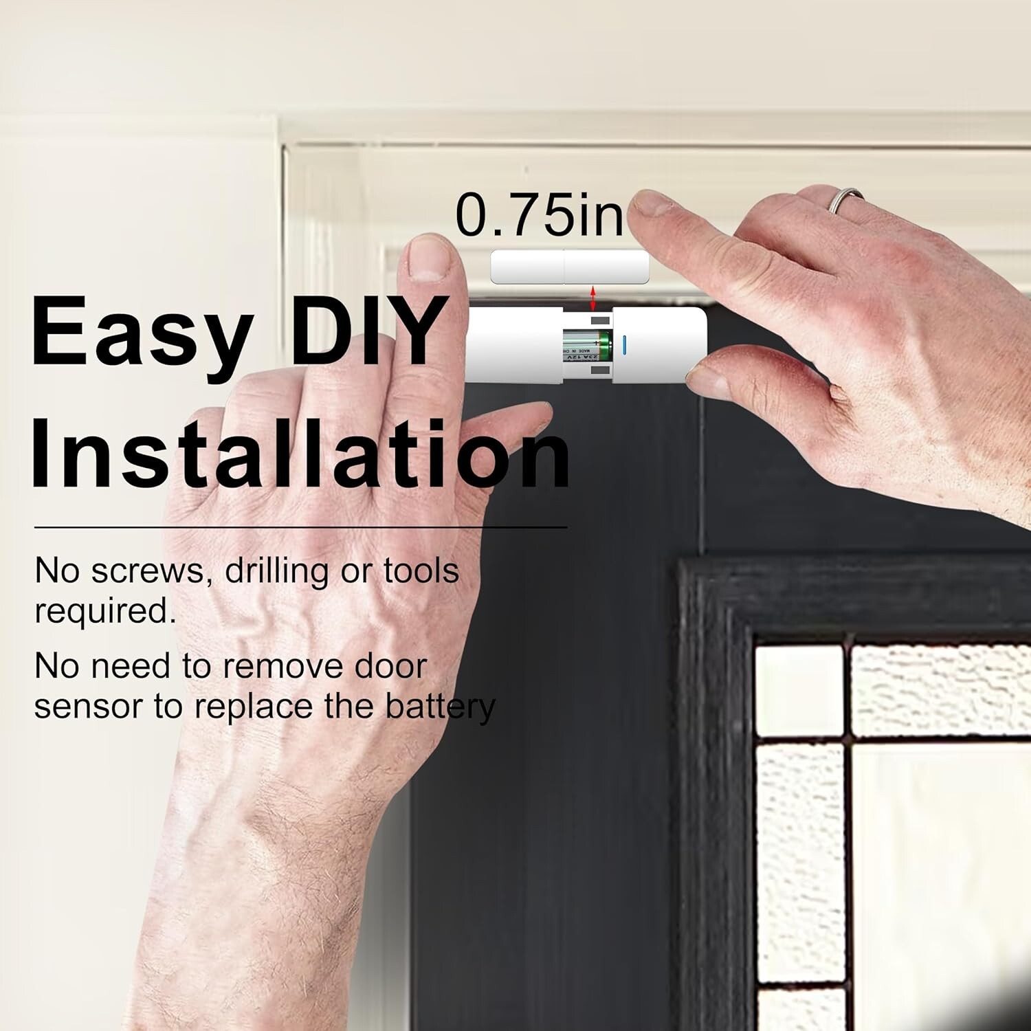 Home Alarm System 5-Piece kit, Door Window Sensors WiFi Alarm System for Kids