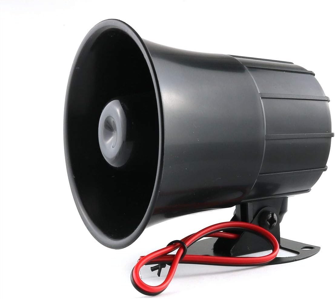 Powerful DC 12V 15W Siren Horn Alarm with Infrared Technology – Durable & Loud