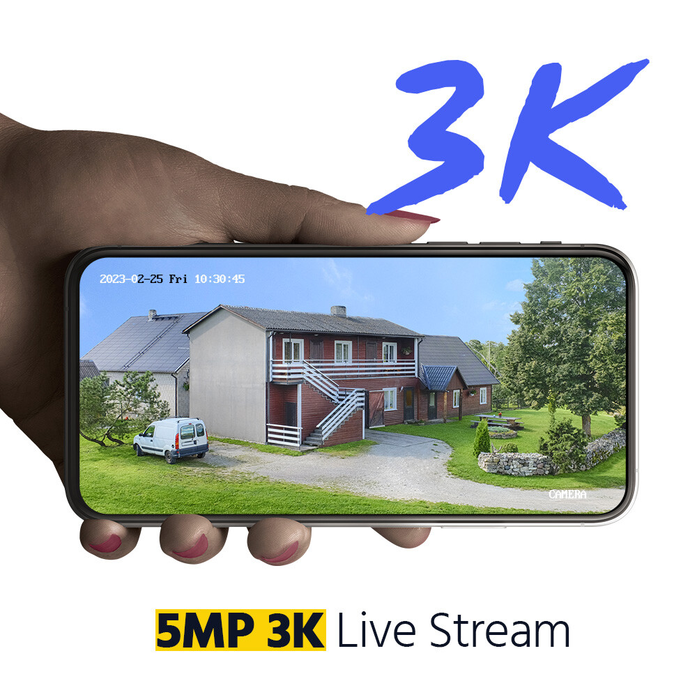 ANNKE 5MP AI Human Detection Color Night Security Camera System Audio Recording