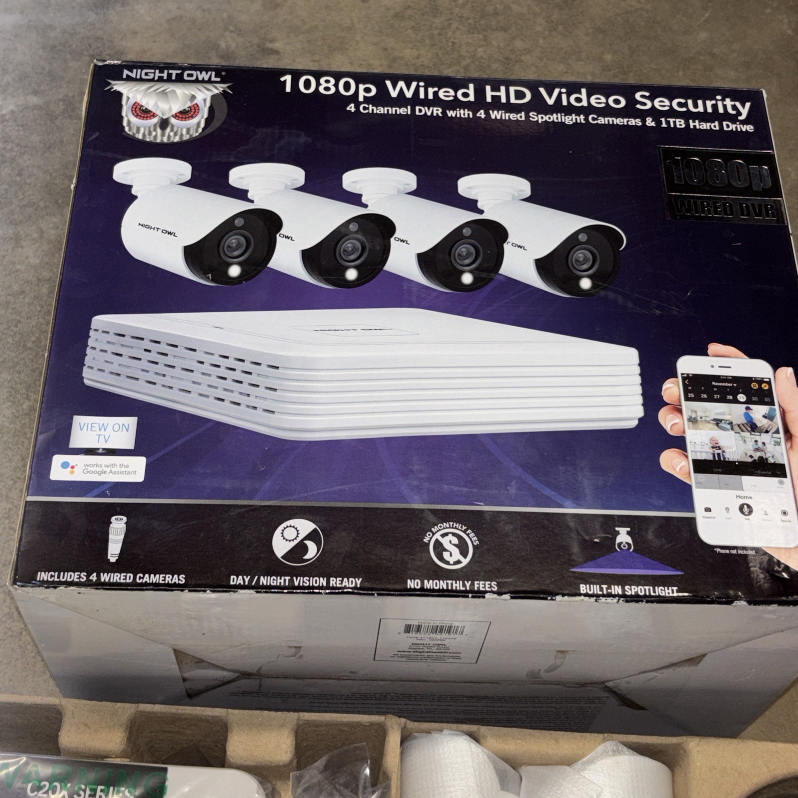 Night Owl WMBF-C241-4L 4-Channel DVR 1TB + 4 Camera 1080p Security System
