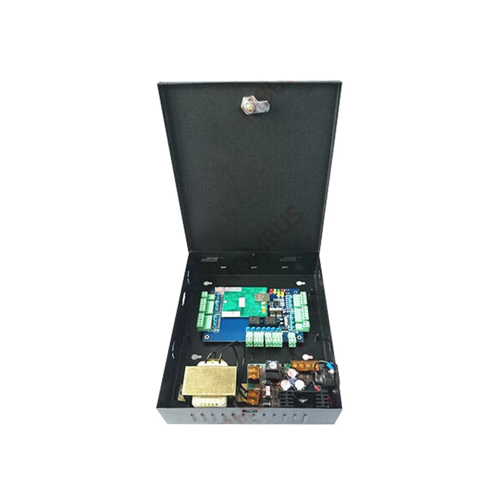 2-Door Control Kit with Reader/Power Unit/Key Fob/280kg Magnetic Locks/Switch