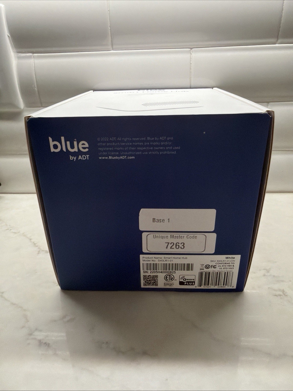 blue by ADT Smart Home Hub Master Base Unit (white – Tested Working
