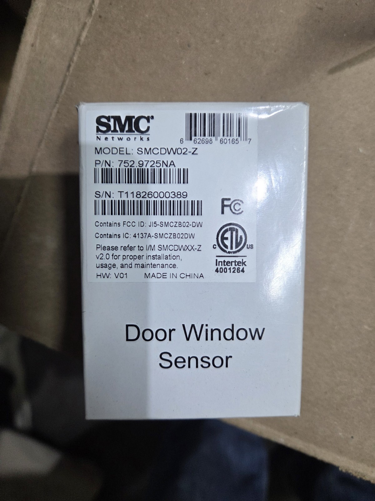 NEW! SMCDW02-Z z wave zigbee Door Window Sensor SMC Networks