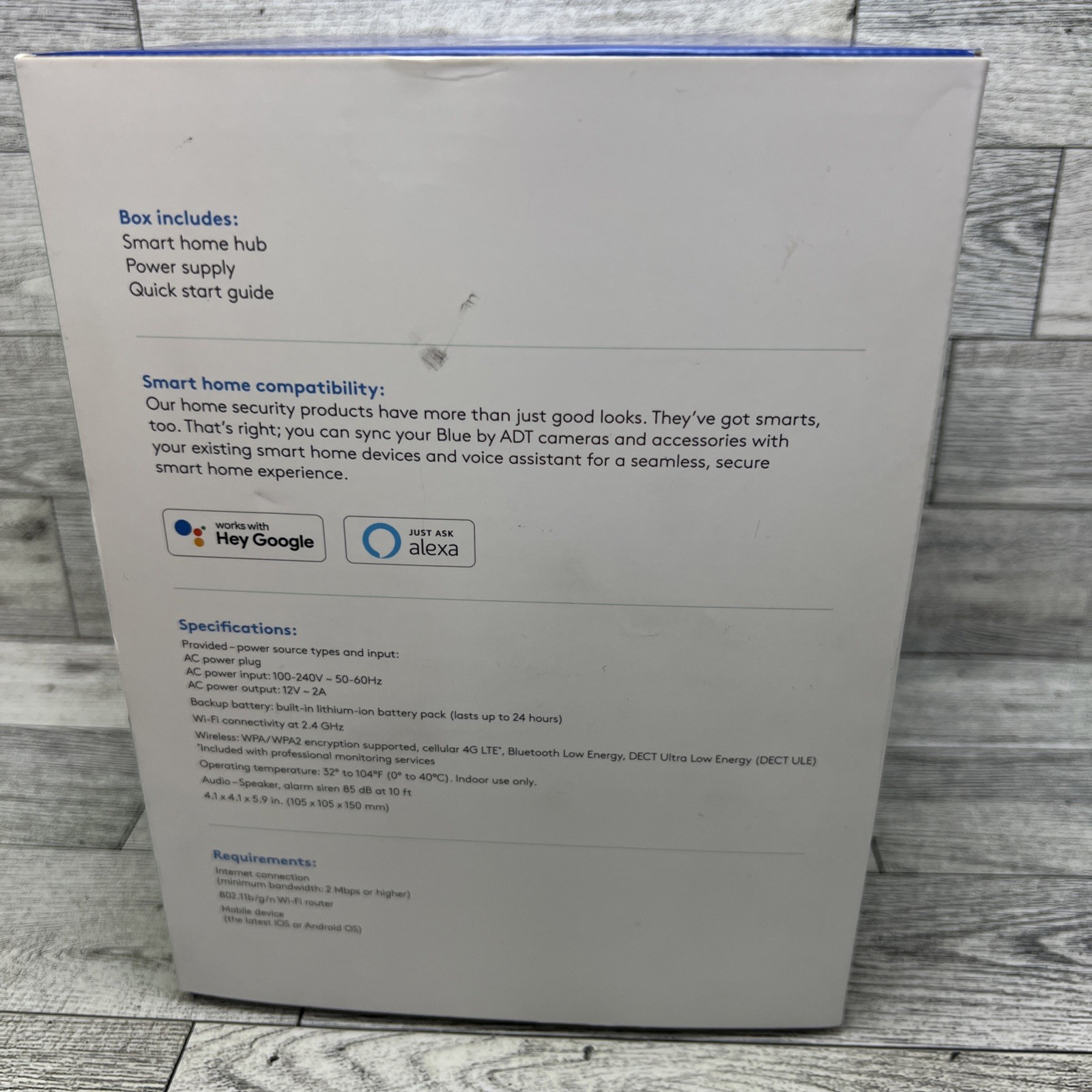 New ADT Self Setup Smart Home Hub – White (S40LR1-01) Factory Sealed NIB