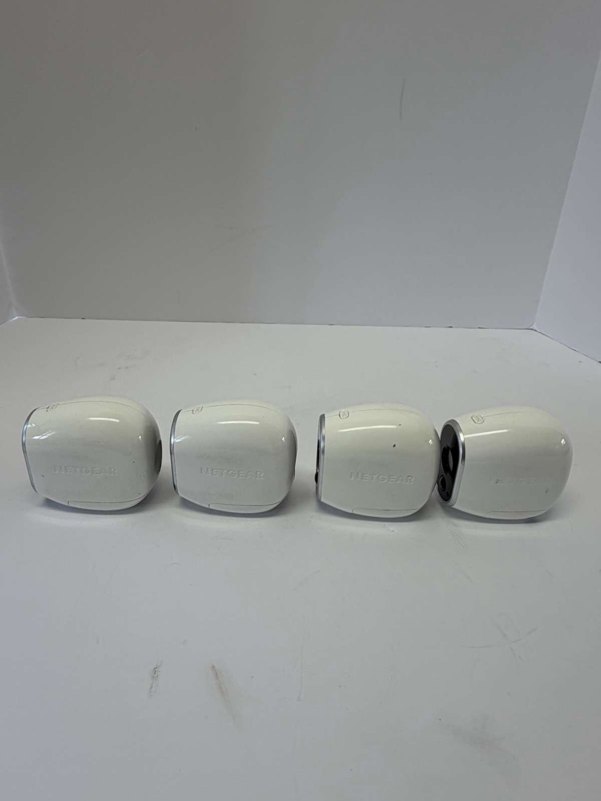 4x Netgear Arlo VMC3030 Indoor / Outdoor Security Camera w/ Batteries, No Mount