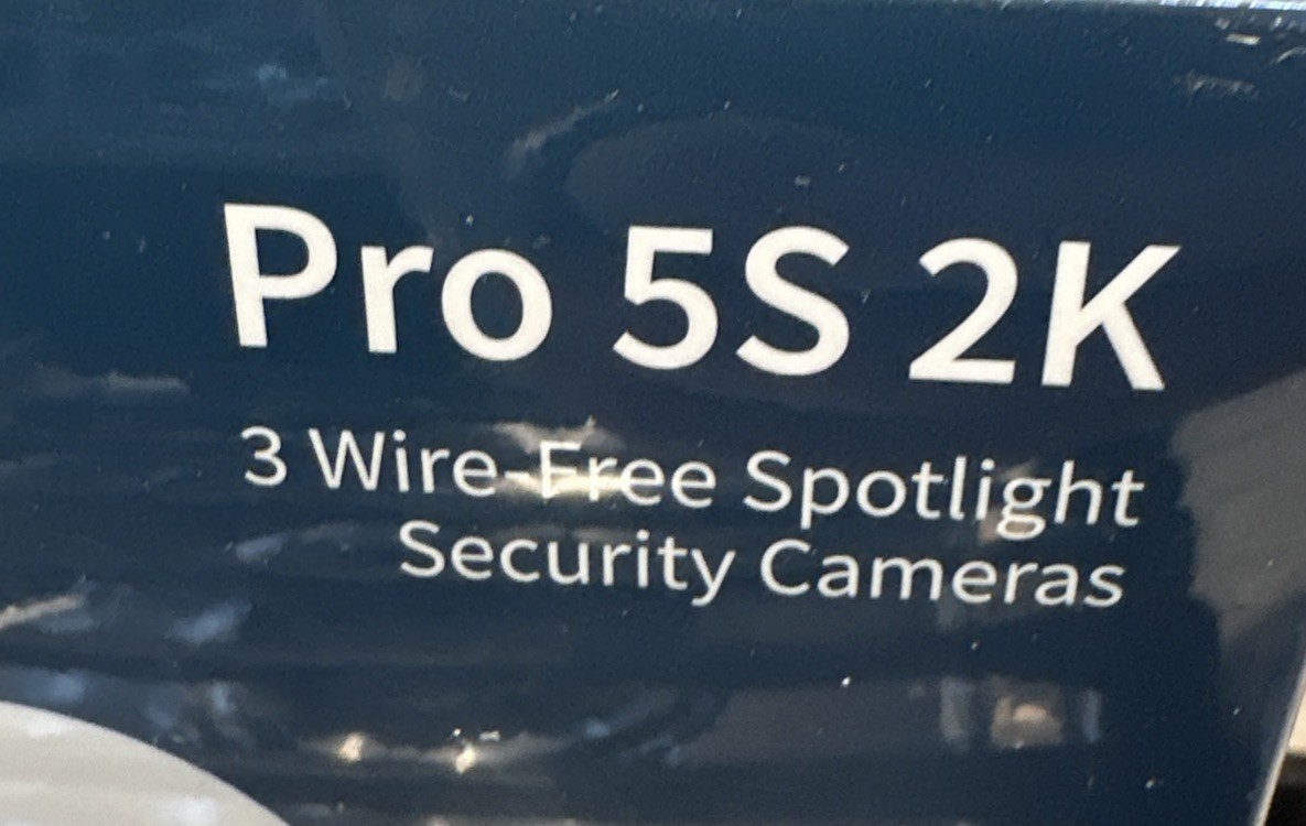 Arlo Pro 5S Spotlight Wireless Security Camera 2K HDR Dual-Band Wi-Fi – 3 Pack