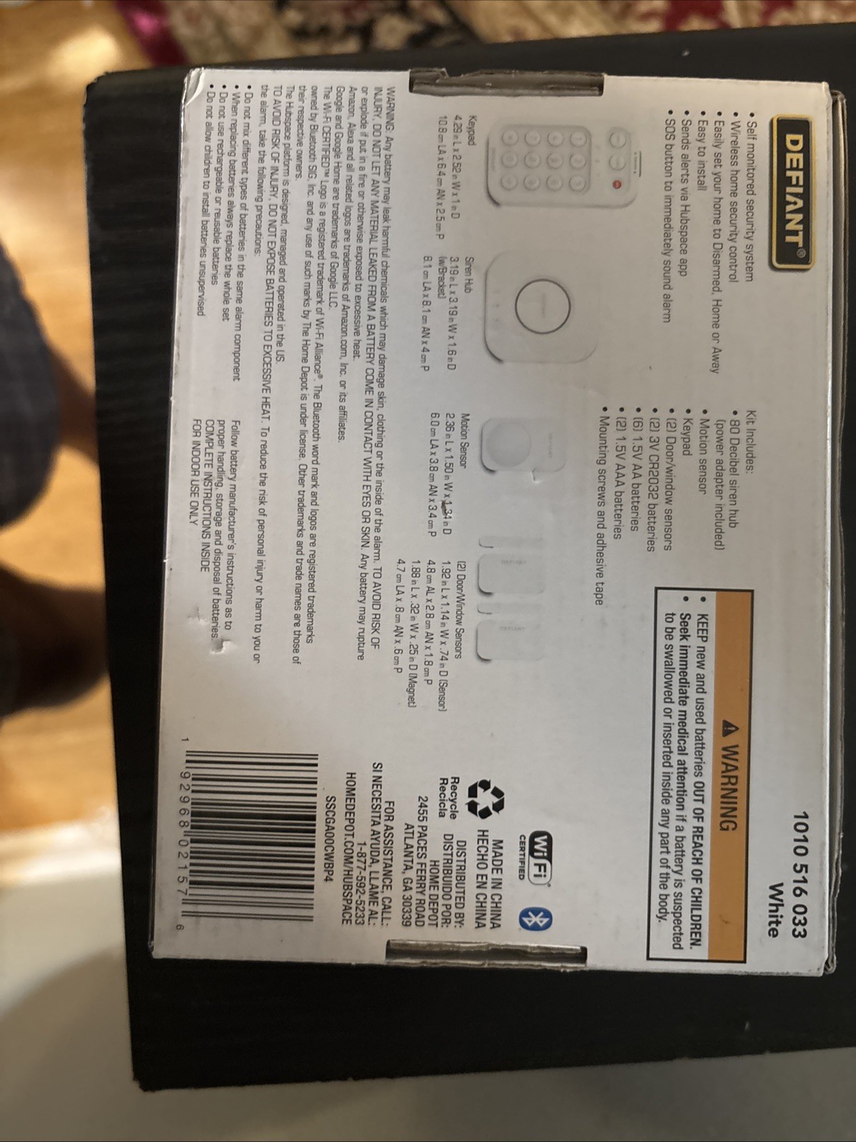 Defiant Smart Home Alarm System w/ WiFi and Bluetooth, Powered by Hubspace Alexa