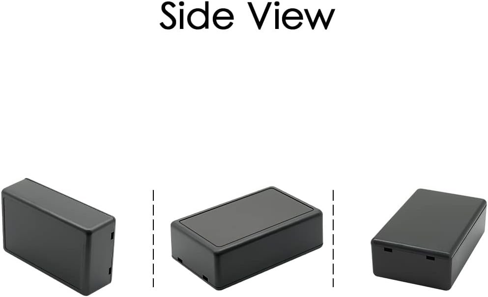 LeMotech 5 Pieces Plastic Project Boxes 3.1″ x 2.0″ x 1.0″(5pc), Black