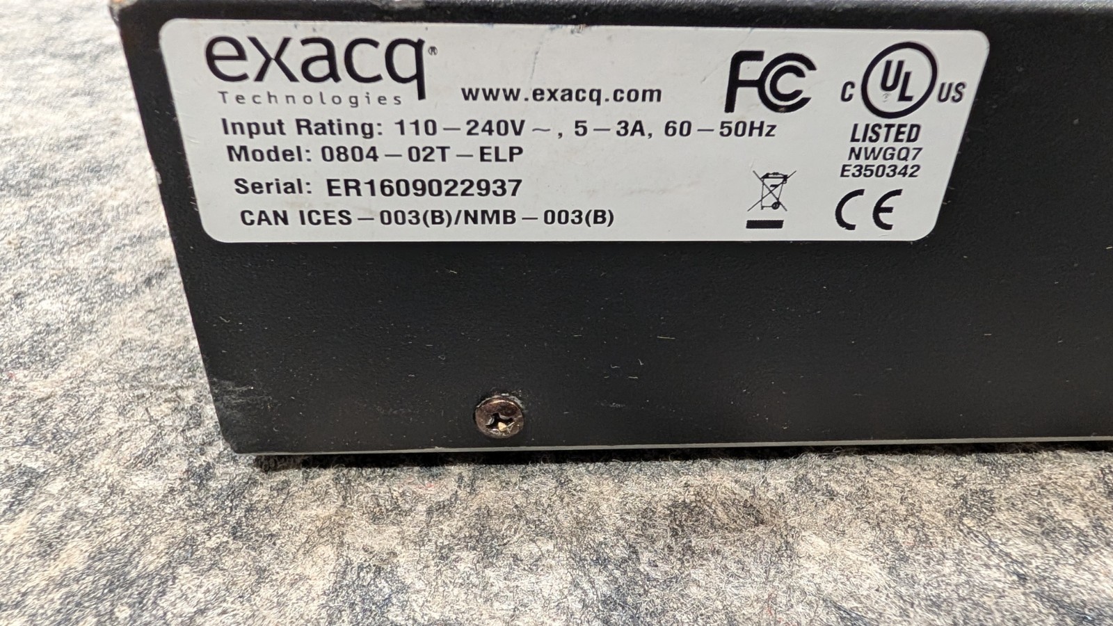 Exacq Vision 0804-02T-ELP Network Video Recorder w/ 2 TB HDD & Keyboard