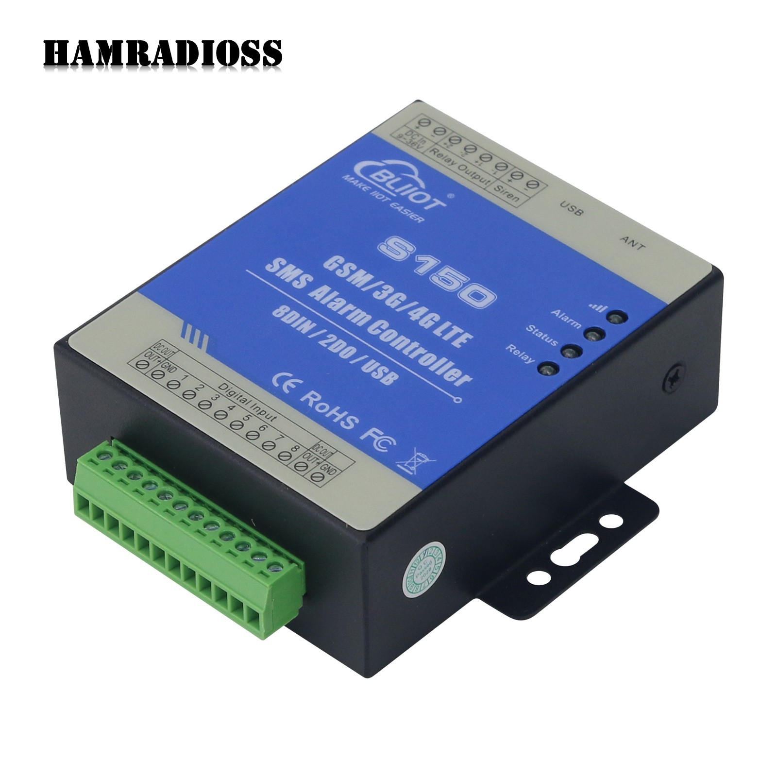 S150 4G GSM SMS 8 Way Remote Controller Alarm Relay Switch Android APP Ios APP