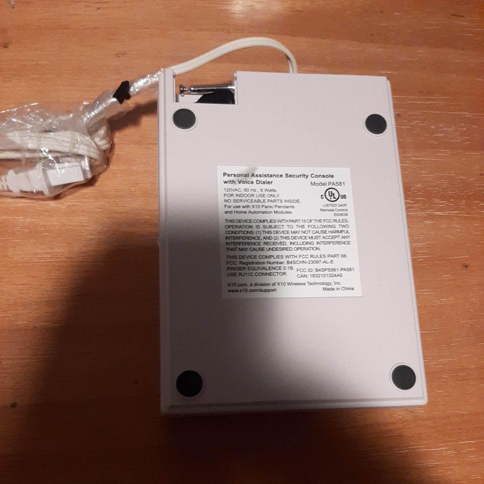X-10 Powerhouse Personal Assistance Security System