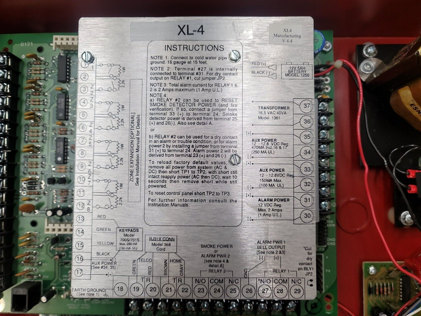 FBII XL-4CPO Burglary Fire Alarm System New In Box No Keypad Included.