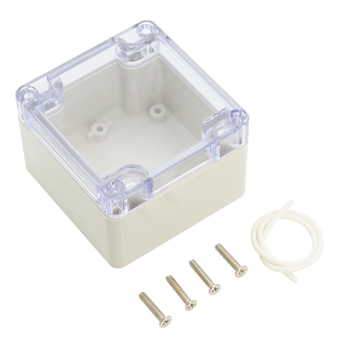 LeMotech ABS Plastic Junction Box Dustproof Waterproof 3.3″x3.2″x2.2″, Clear