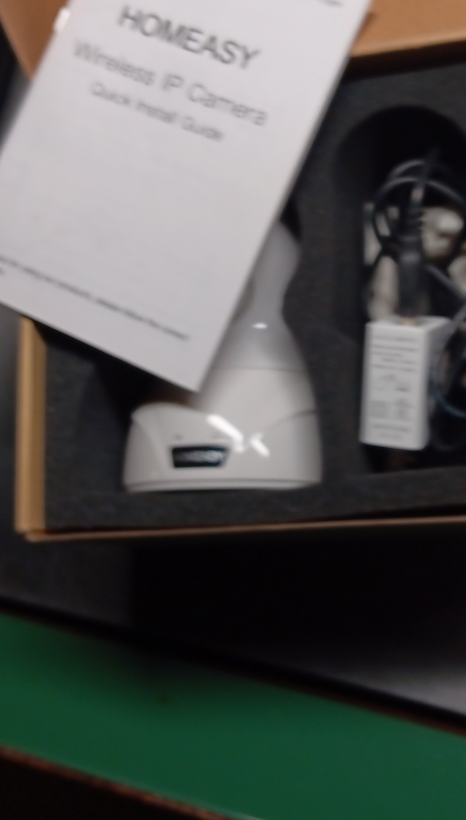 HOMEASY Wireless IP/Network Indoor Surveillance Camera White with Power Adapter