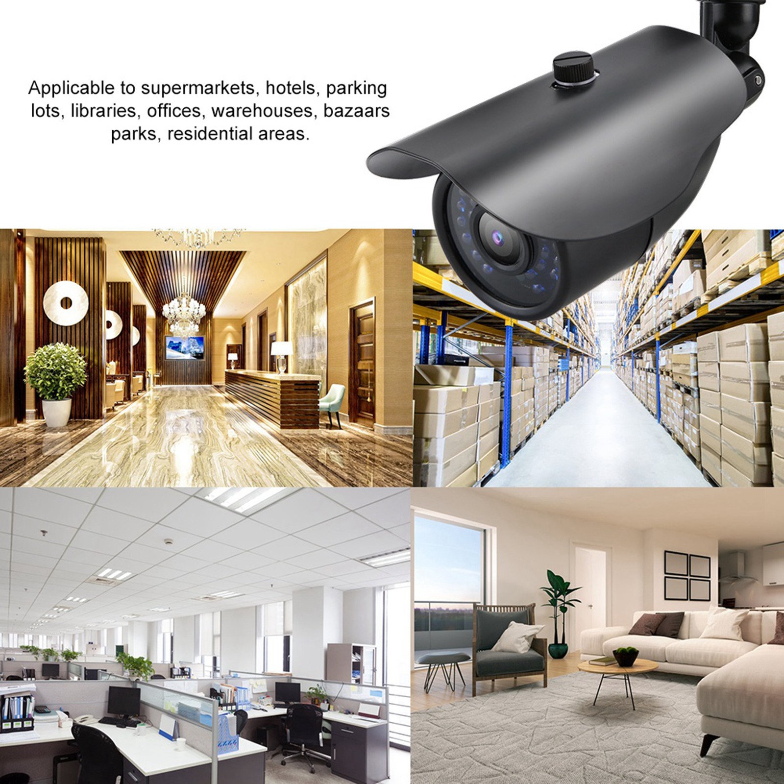 TVI/AHD/CVI/CVBS PAL Bullet Camera IP66 Outdoor IR Night Analog CCTV DVR BEA