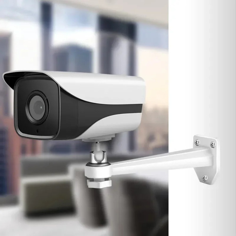 Mounting Brackets for CCTV Cameras Adjustable Angle White Finish 2 Pack