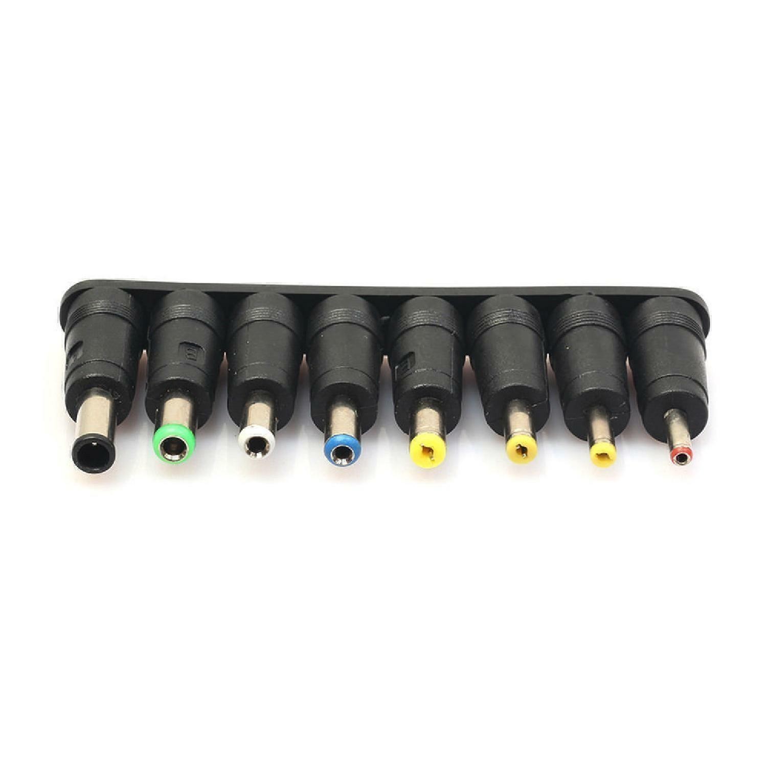 New 8 in 1 5.5*2.1mm to Multi-Types Power Plug DC Converter Adapter Laptop