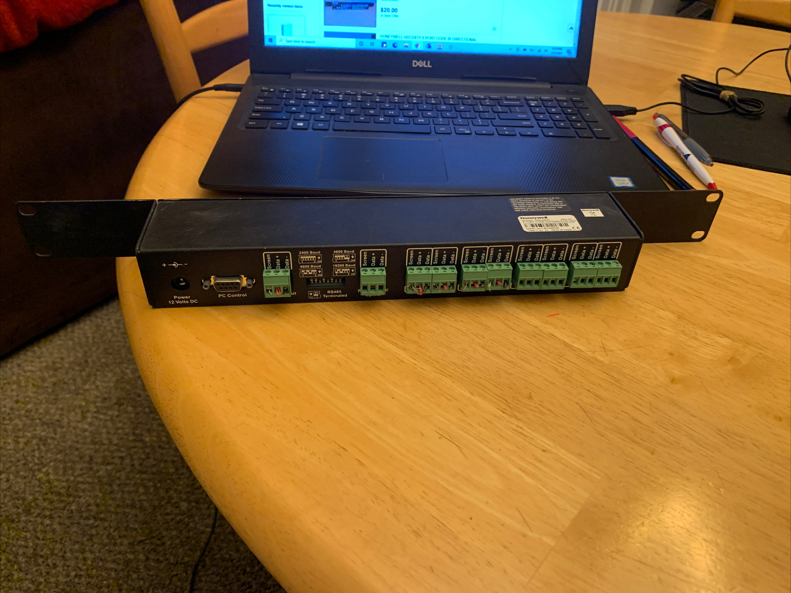 HONEYWELL HDCD8TP 8 PORT CODE BI-DIRECTIONAL DISTRIBUTION UNIT REV:D1 used test