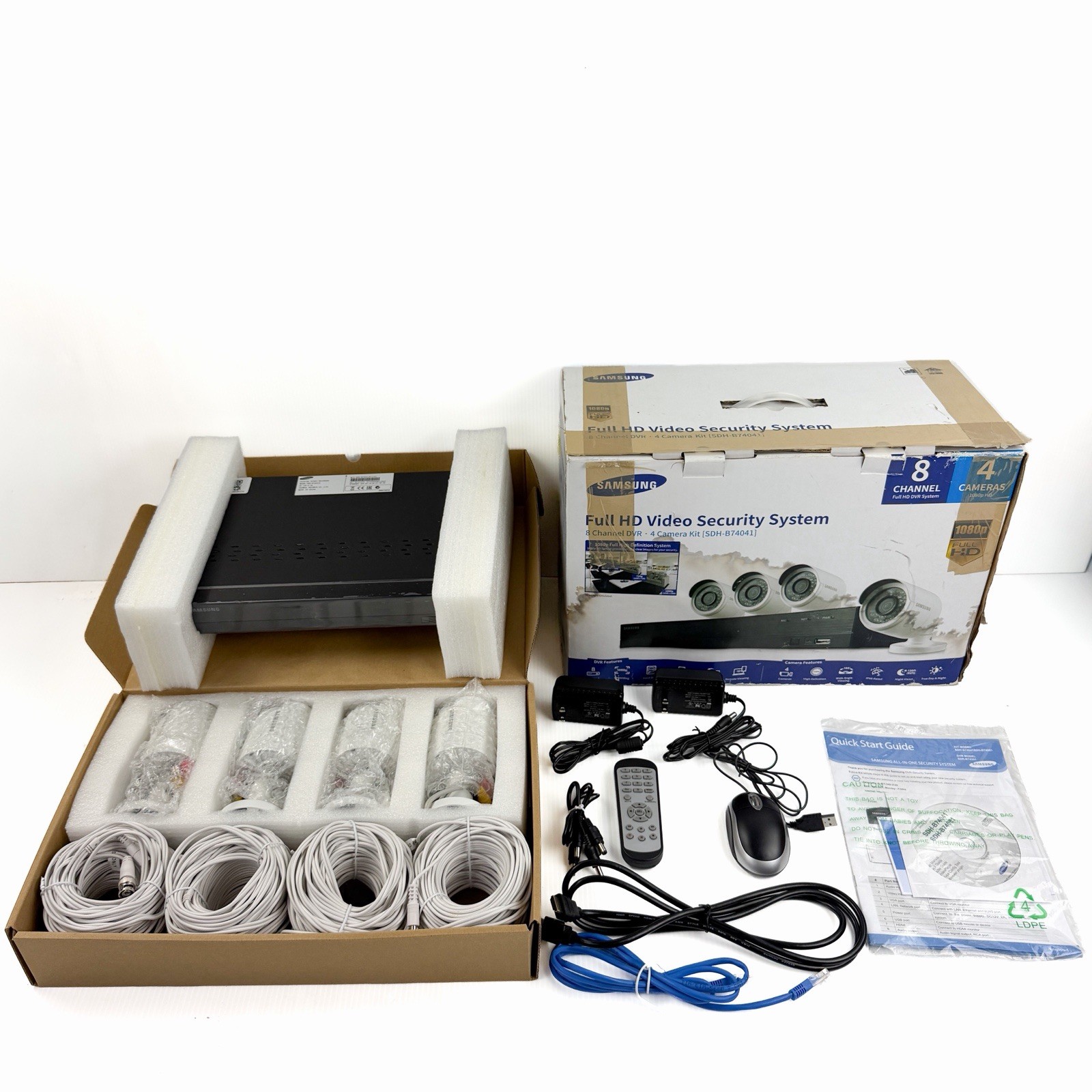 Full HD Video Security System 8 Channel DVR • 4 Camera Kit [SDH-B74041]