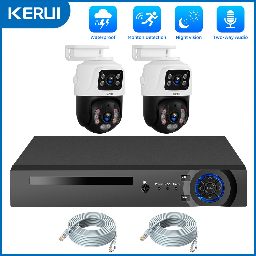 H.265+ 8CH NVR Security System 6MP Cameras 2TB HDD Plug & Play Remote Access