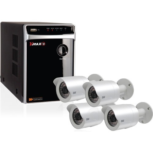 NEW, Digital Watchdog DW-VIP42T2B4 4-Outdoor IP Surveillance Camera System-2TB