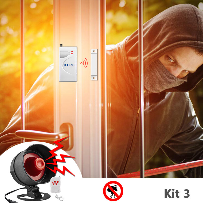 Loud Sound Alarm Home Alarm System Wireless Garage Security Burglar Anti-theft
