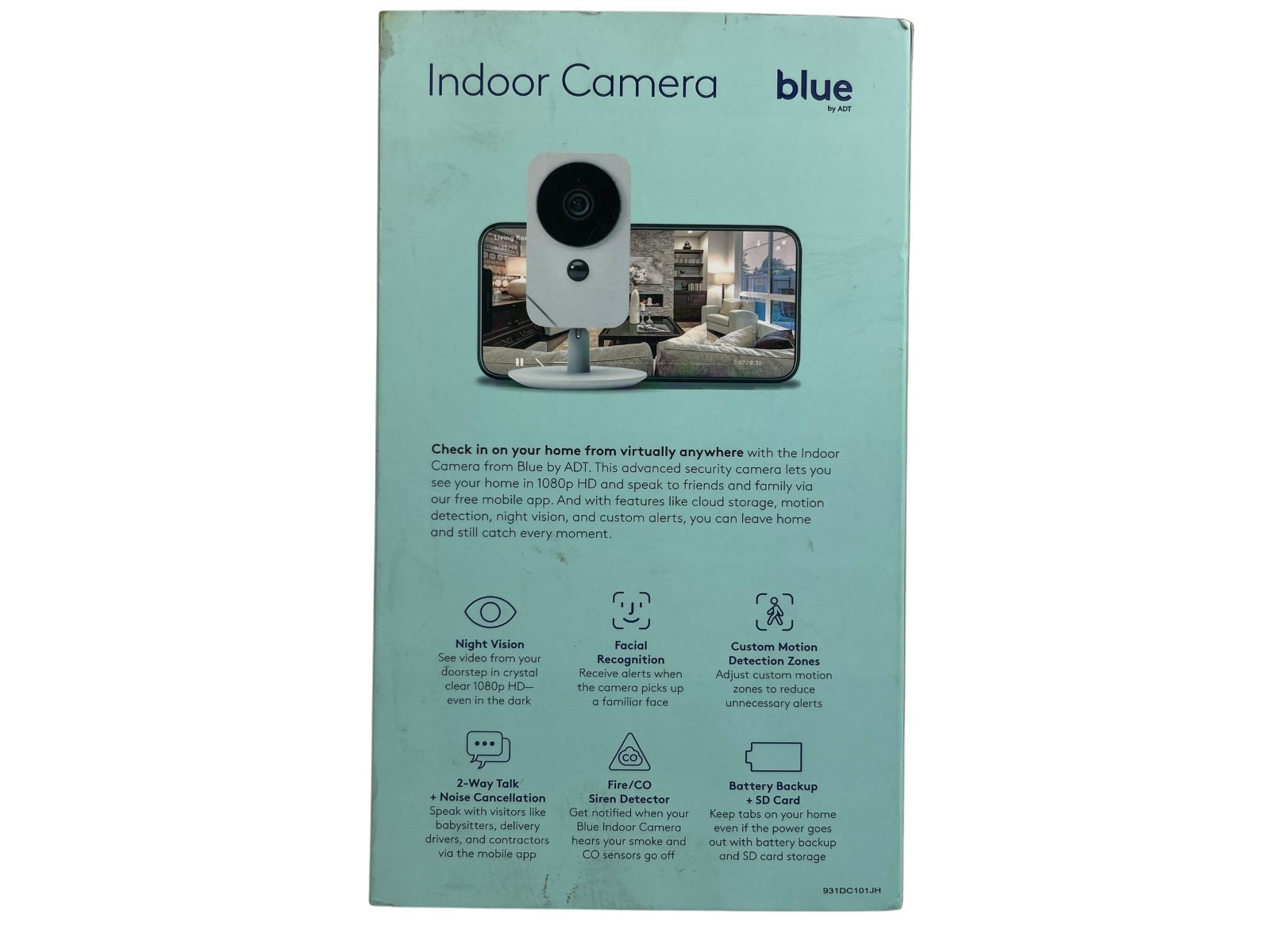 Blue By ADT Indoor Camera SCH2R0 Home Security Surveillance