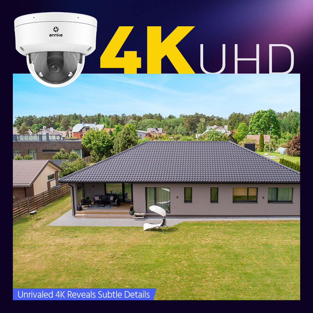 ANNKE 4K PoE Security IP Camera 8MP Color Night Outdoor AI Human Detection NC800