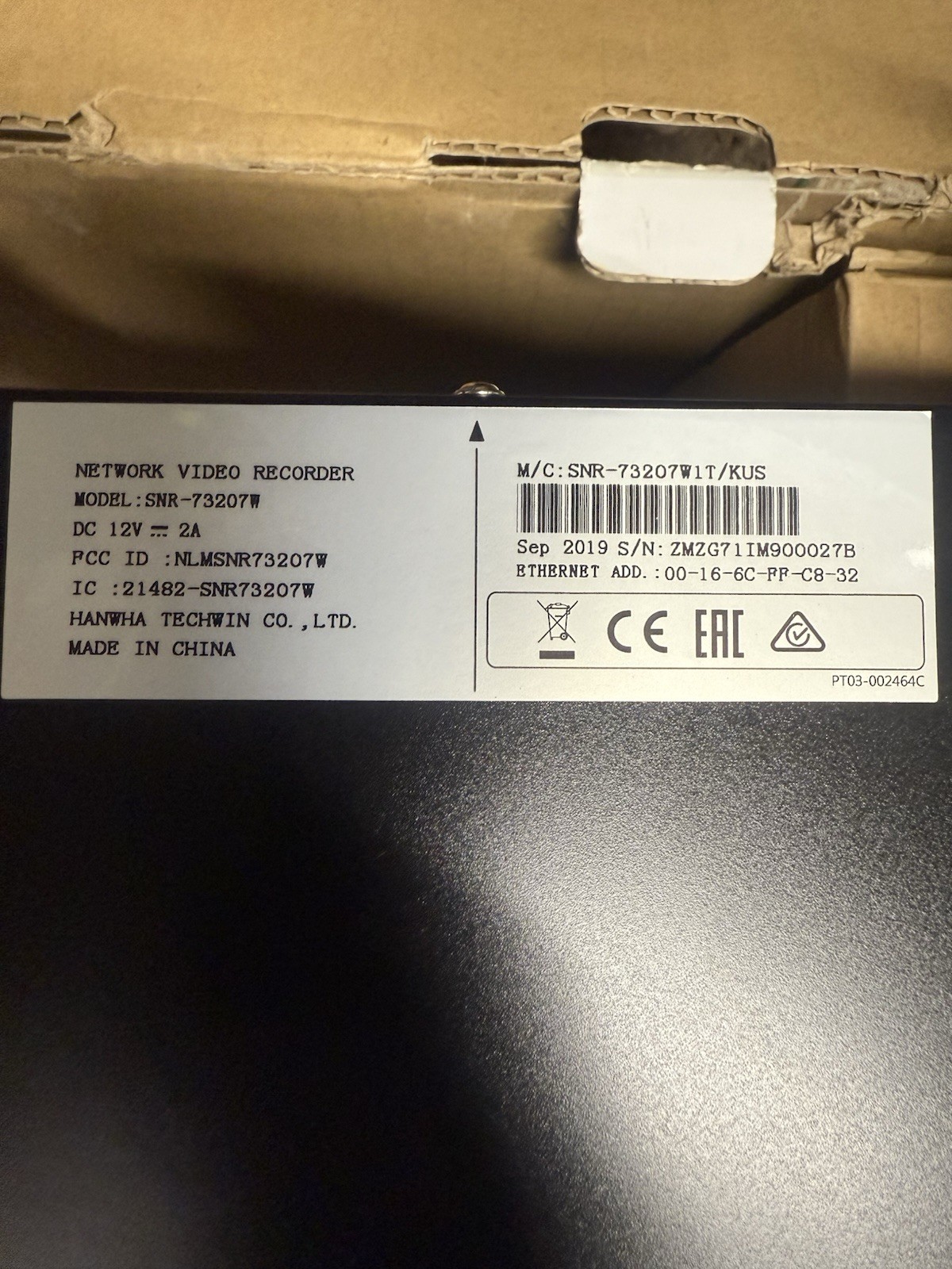 Wisenet SNK-B73047BW 4 Channel 4 Camera NVR Security System