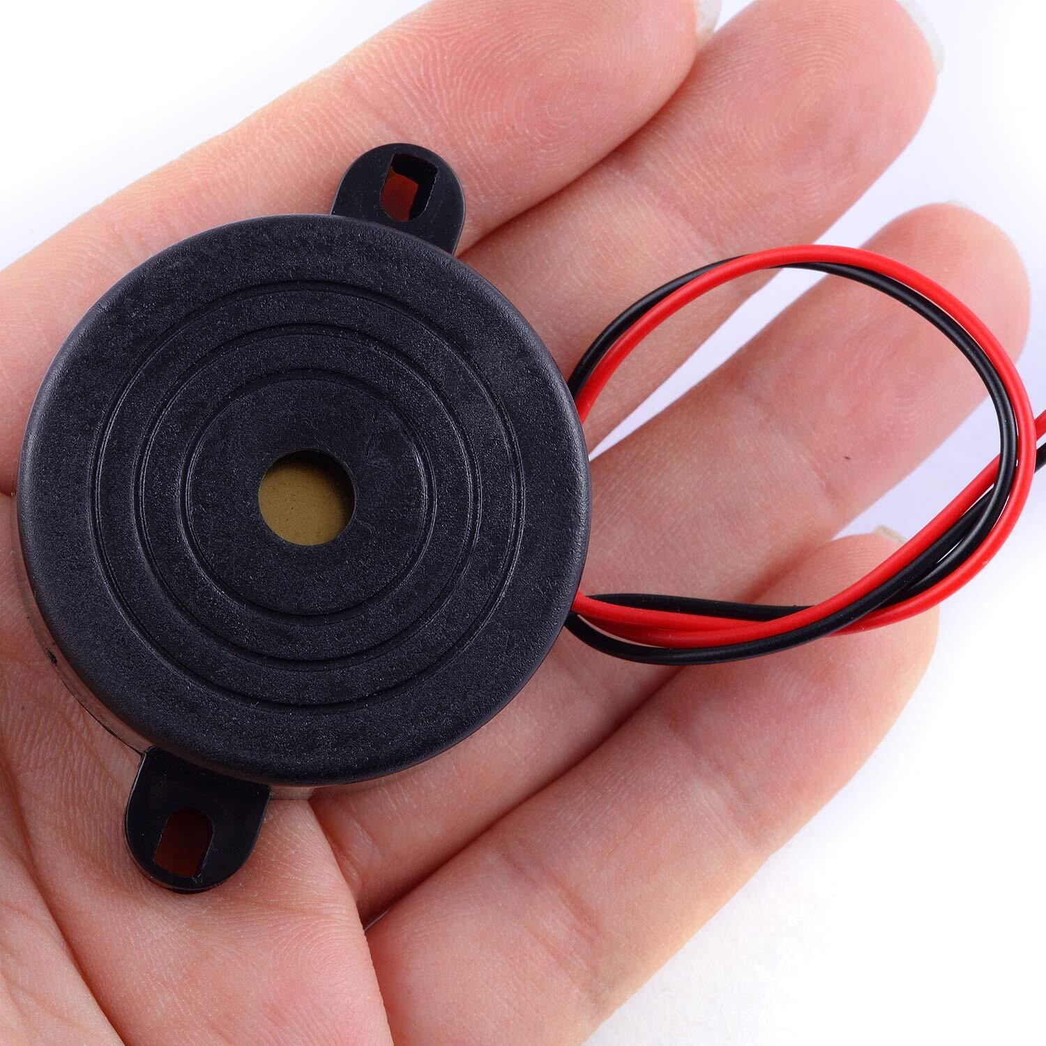 6Pcs 100dB Electronic Buzzer Alarm Sounder Continuous Sound Beep (Pack of 6) …