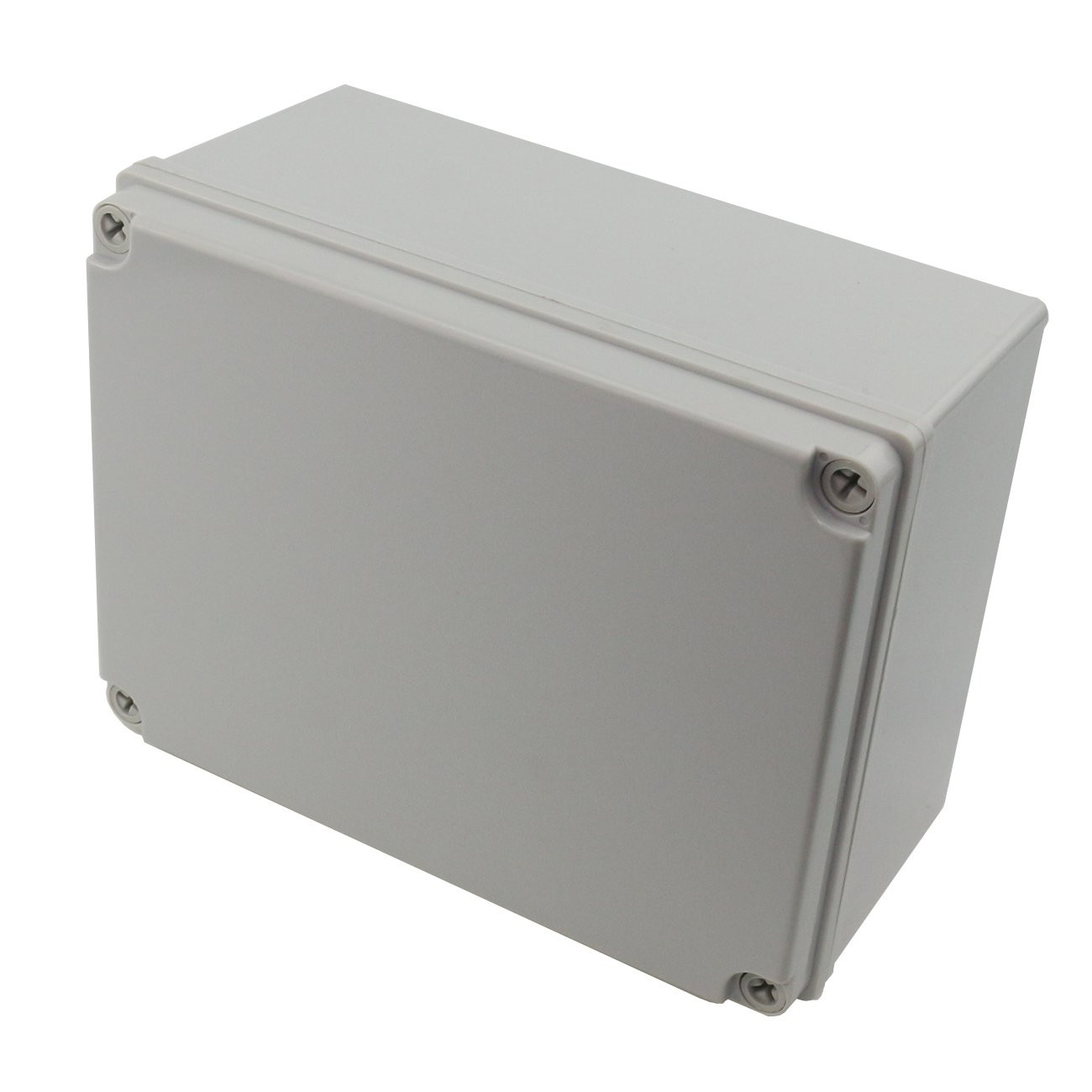 Ogrmar Plastic Dustproof IP65 Junction Box DIY Case 8″x 6″x 4″, Grey