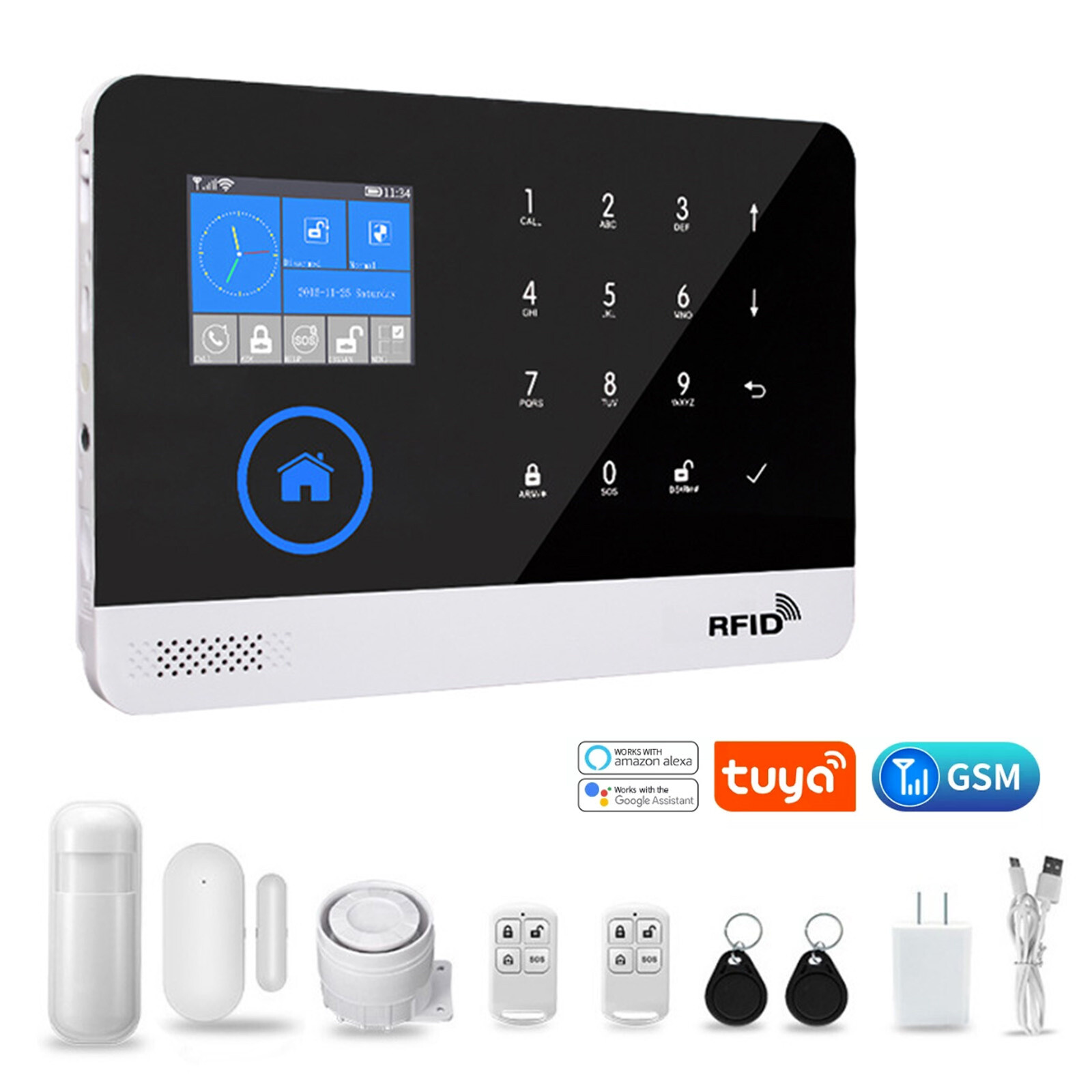 App Control Wireless Alarm System for Home Burglar Security Smart House Kit