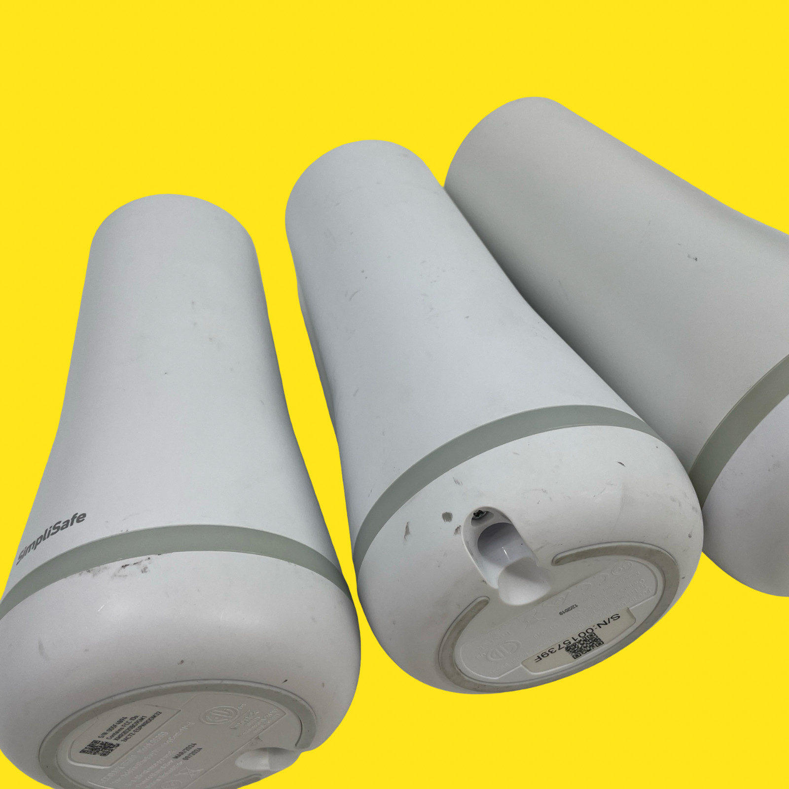 LOT OF 3 SimpliSafe SSBS3 Home Security Base Station White #2030 Z38/2 (AD)
