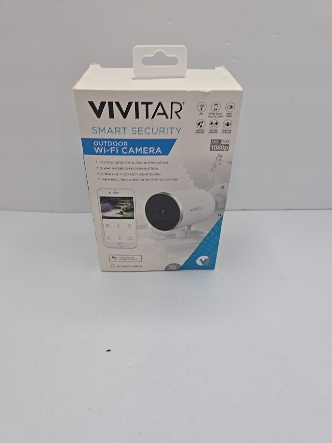 Vivitar IPC-484 Smart Wi-Fi Outdoor Security Camera – 1080p HD, Night Vision,