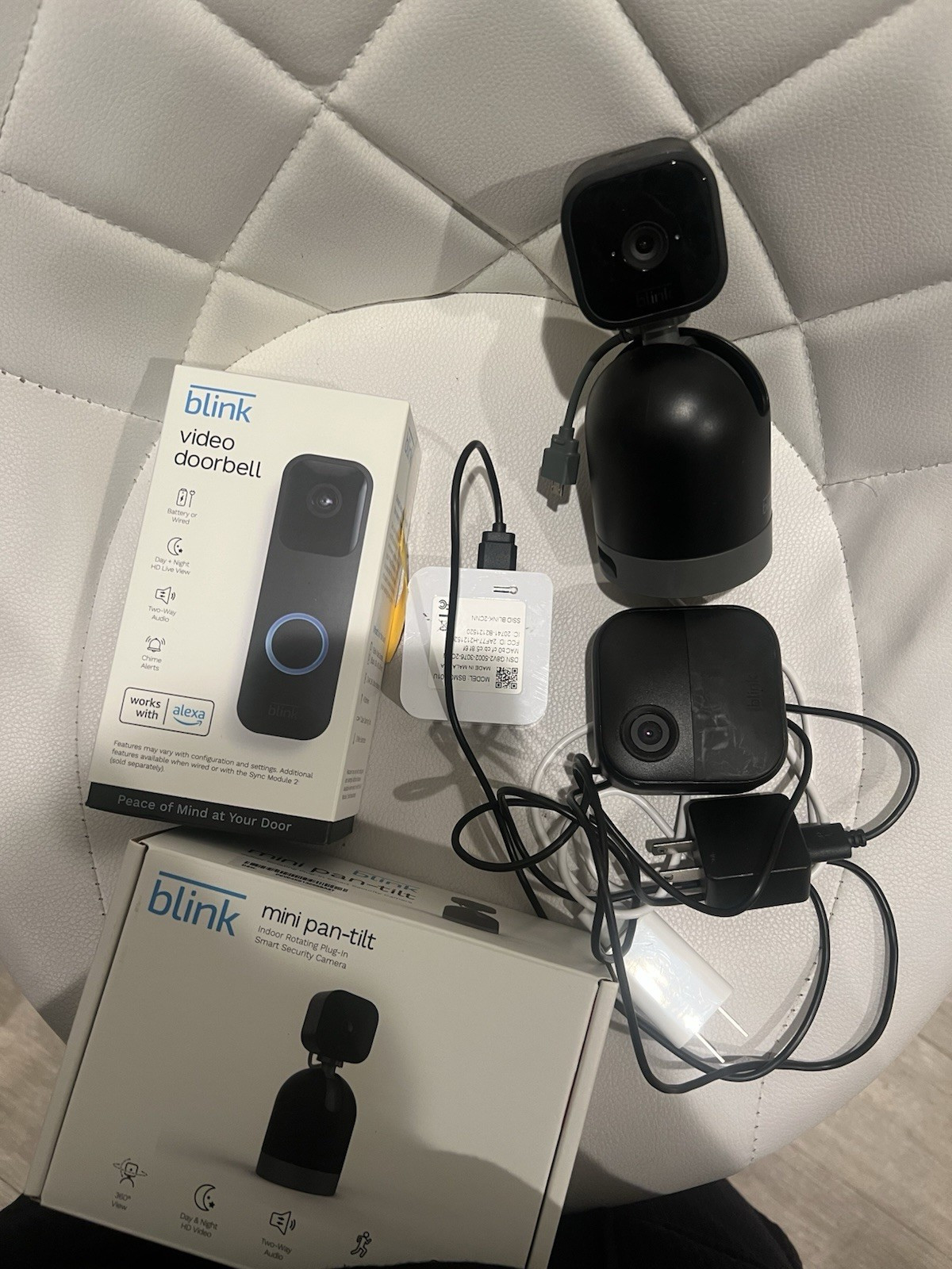 Blink Outdoor 4 3-Cam System + Video Doorbell, Wi‑Fi Alexa, 2-Way Audio