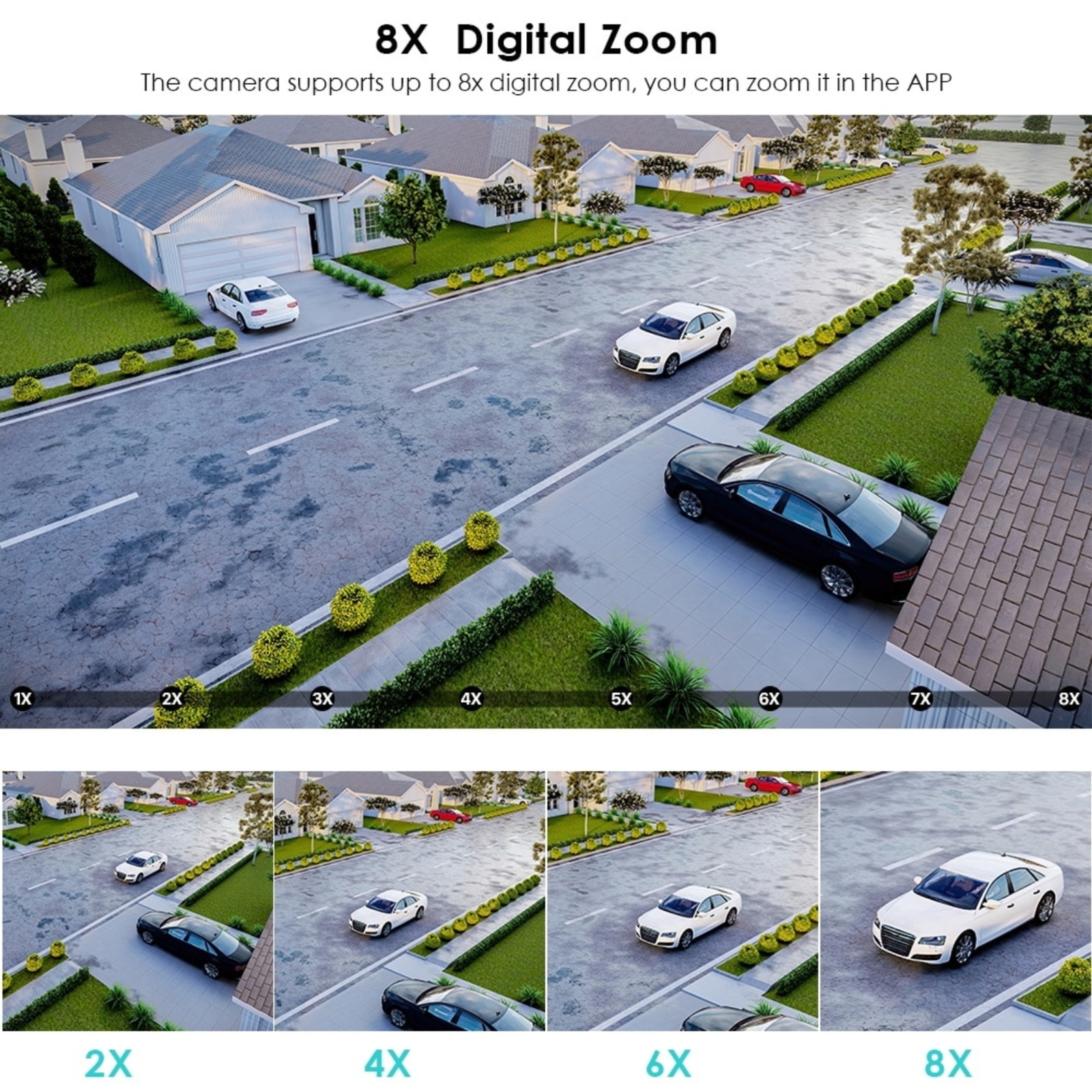 BESDER 8MP 4K 8x Hybrid Zoom 2.8+12mm Dual Lens PTZ IP Camera WiFi Human sensor