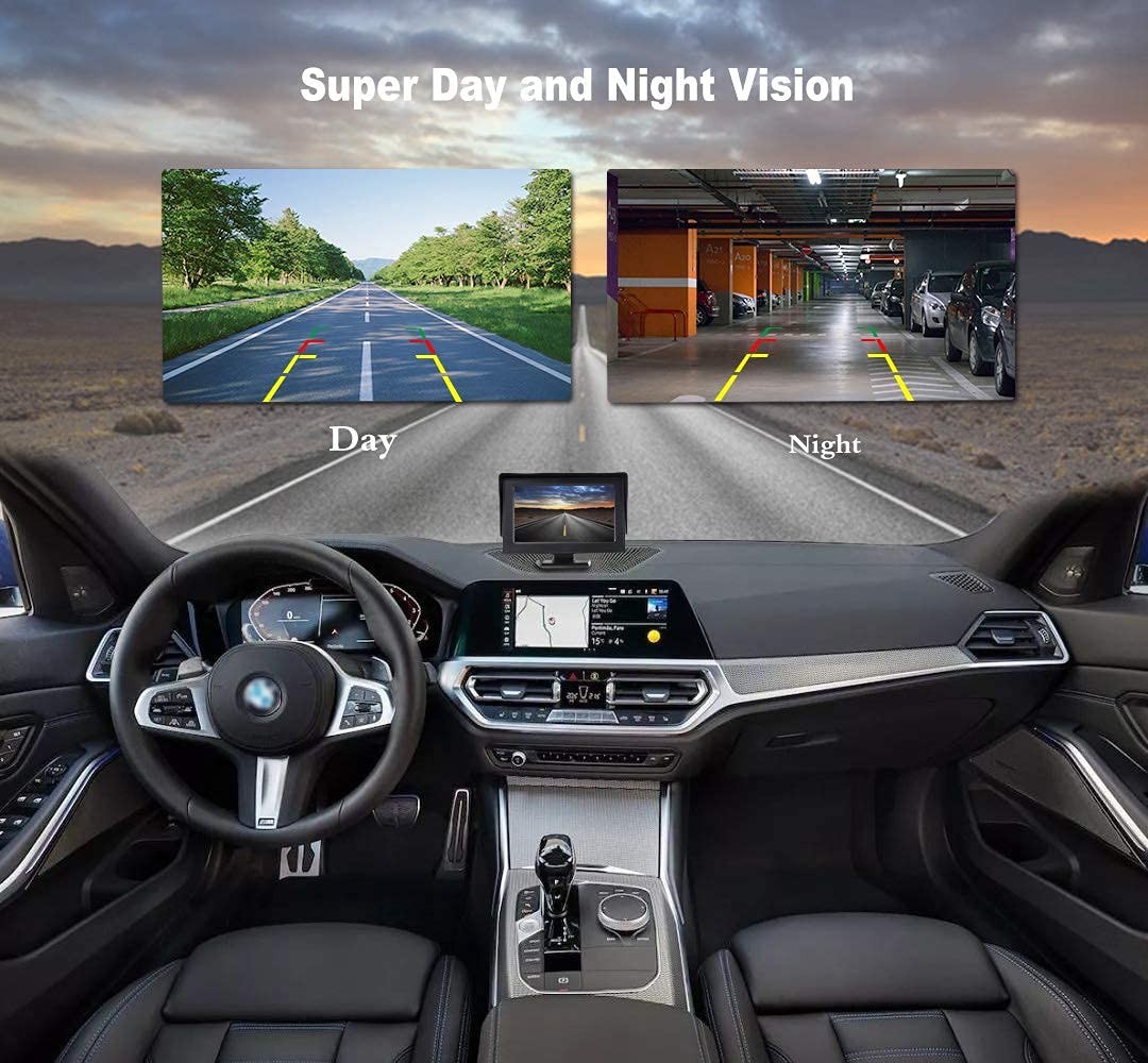 Backup Camera, JPP Embedded Front/Rear View Camera X, Car infrared LED camera
