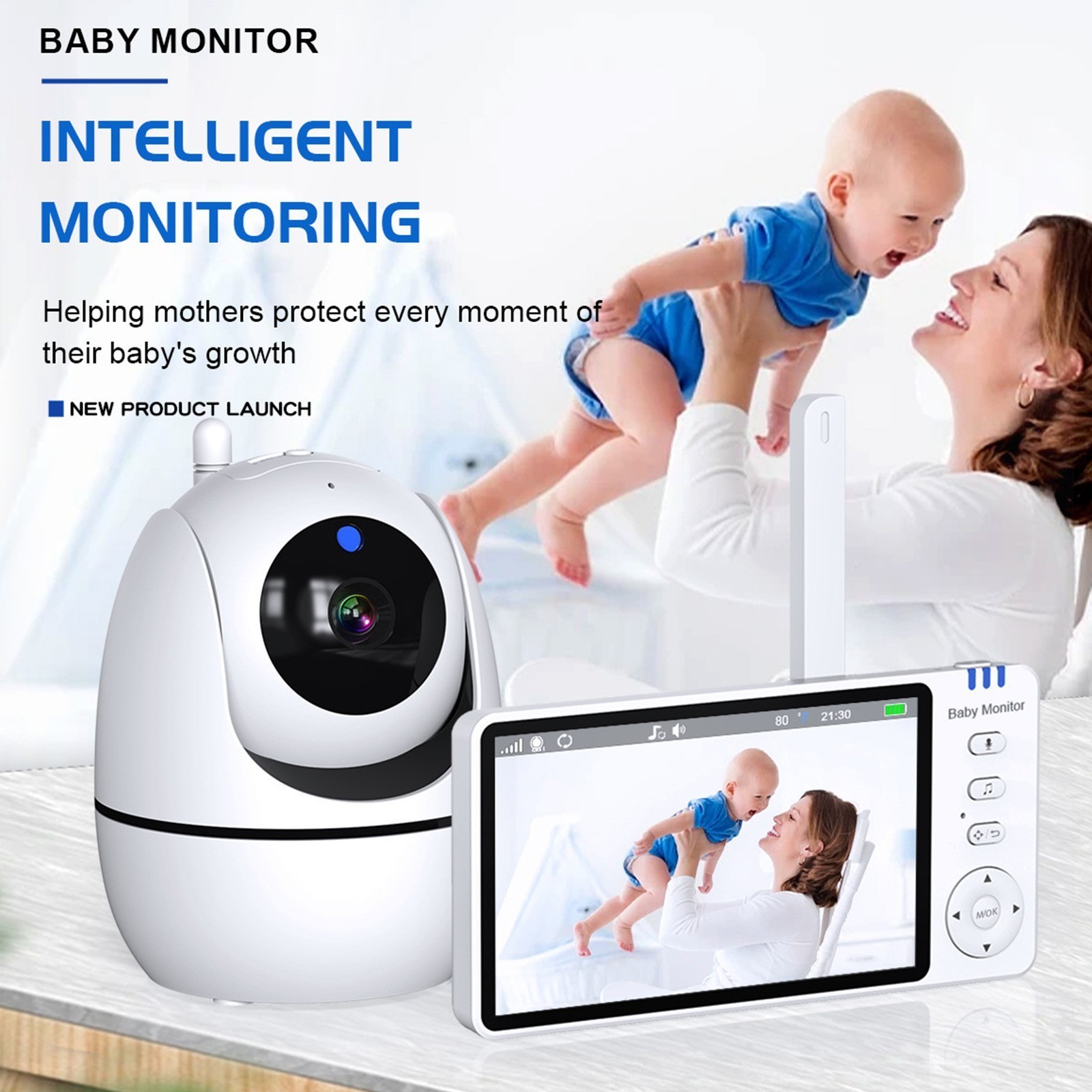 5-inch high-definition baby and child monitor wireless baby monitor ABM501