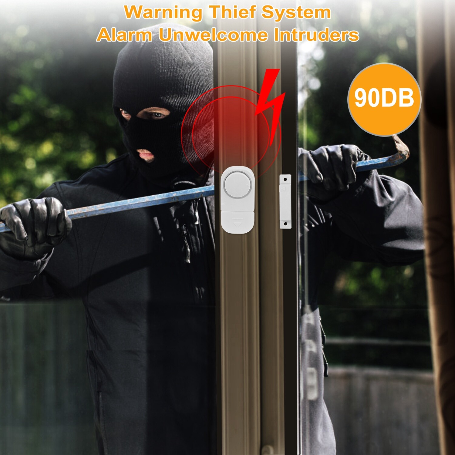10-Packs Wireless Home Window Door Burglar Security Alarm System Magnetic Sensor