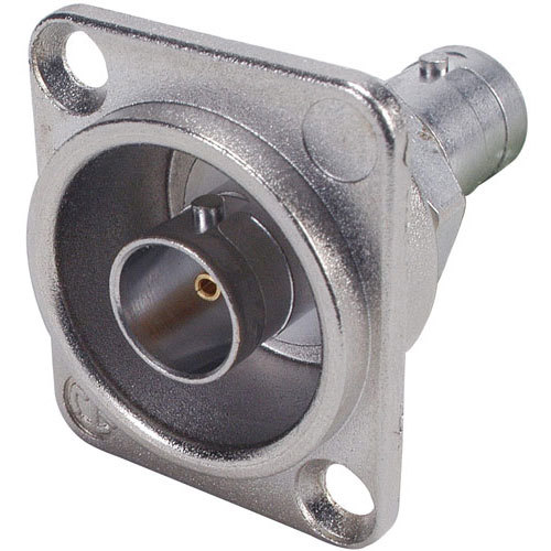 Neutrik NBB75DFG BNC “D” Feed-Through Grounded Nickel