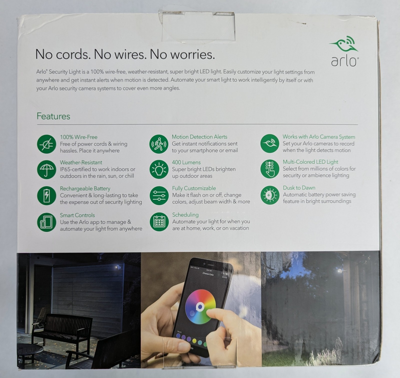 Arlo Security Light System with 3 Wire-Free Smart Lights (ALS1103C-100NAS)