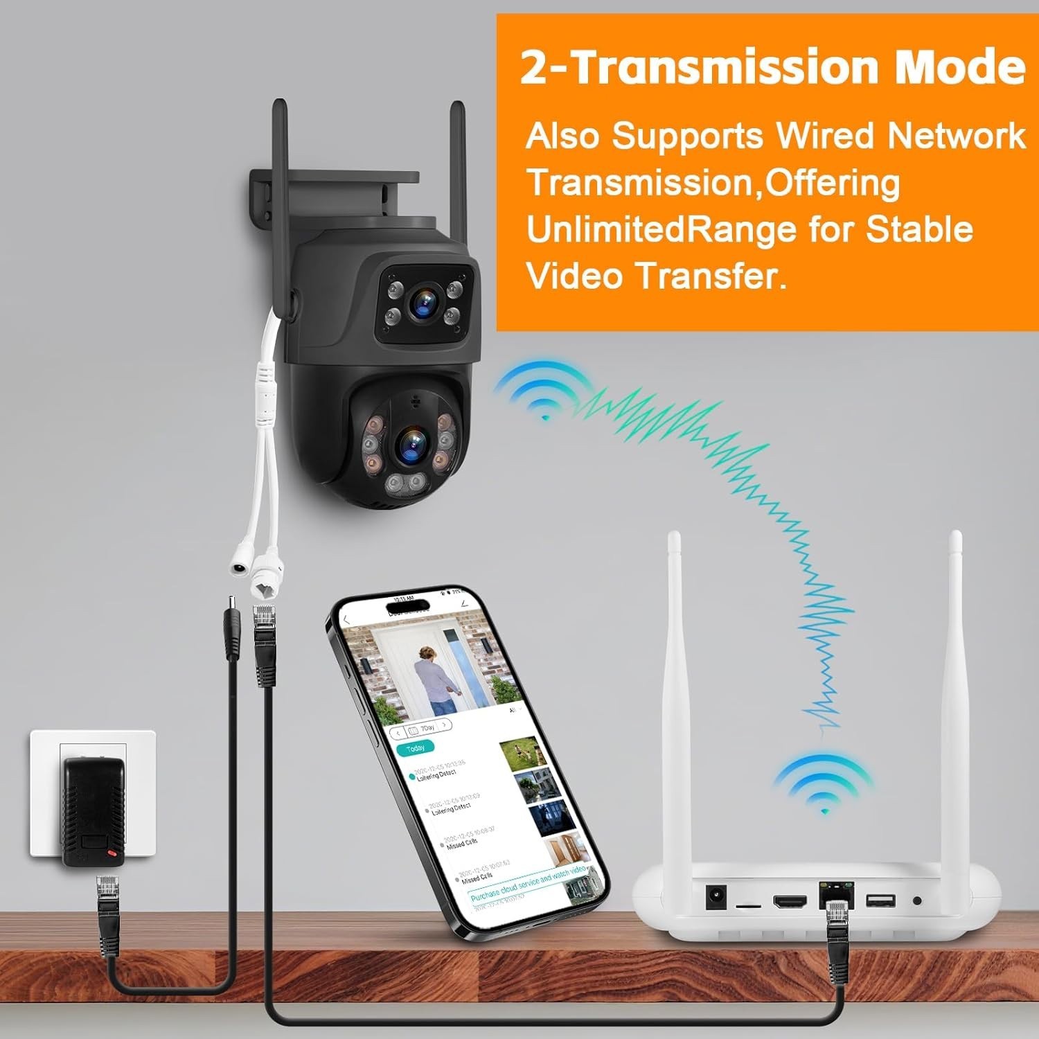 Security Camera System Outdoor Wireless Audio Wifi Home CCTV 6MP 8CH NVR 500GB