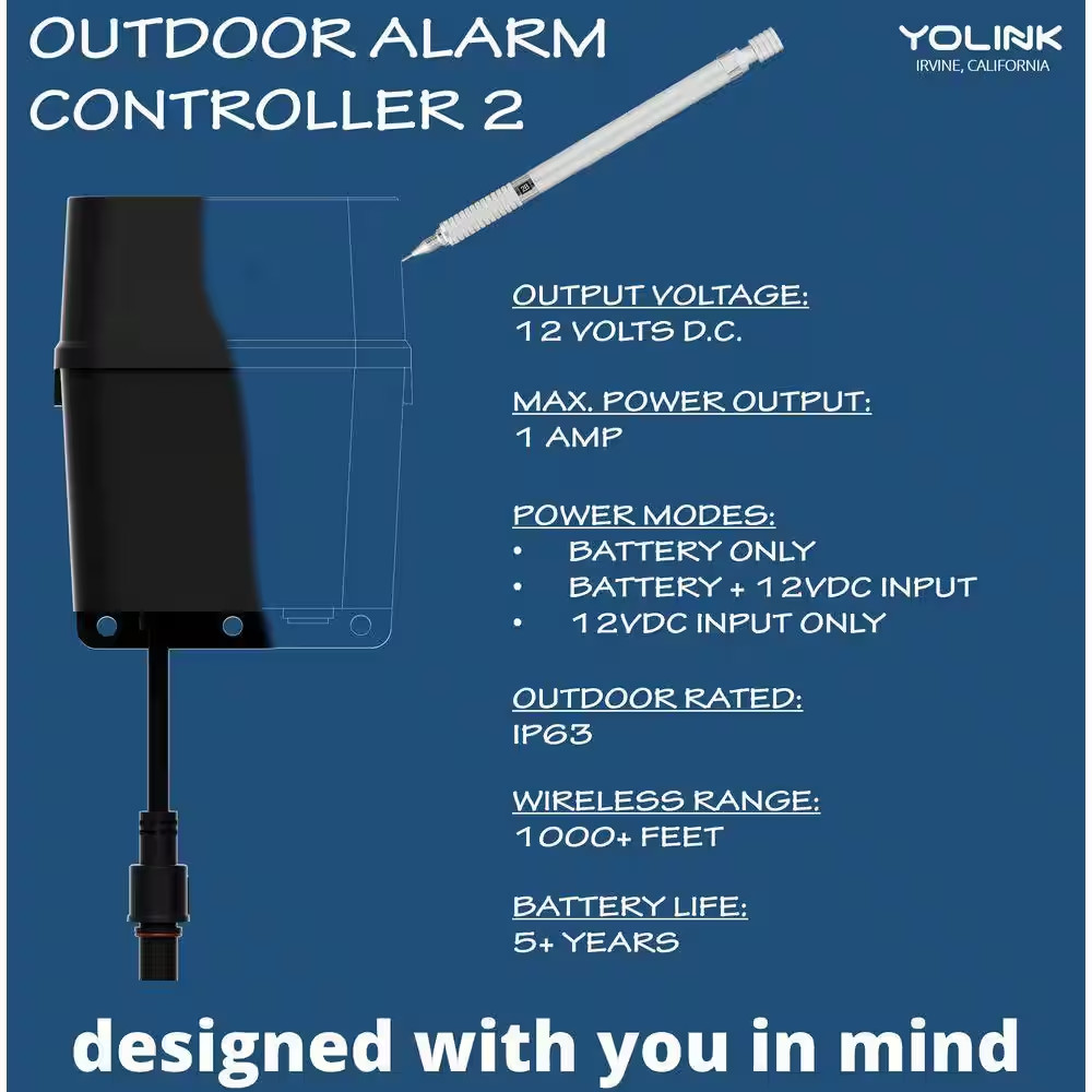 Smart Home Outdoor Alarm Controller and Siren