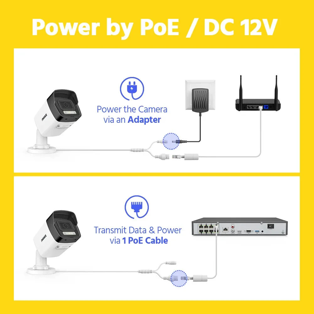 ANNKE 8MP POE 4K Security IP Camera C800 Outdoor Color Night Vision IP67