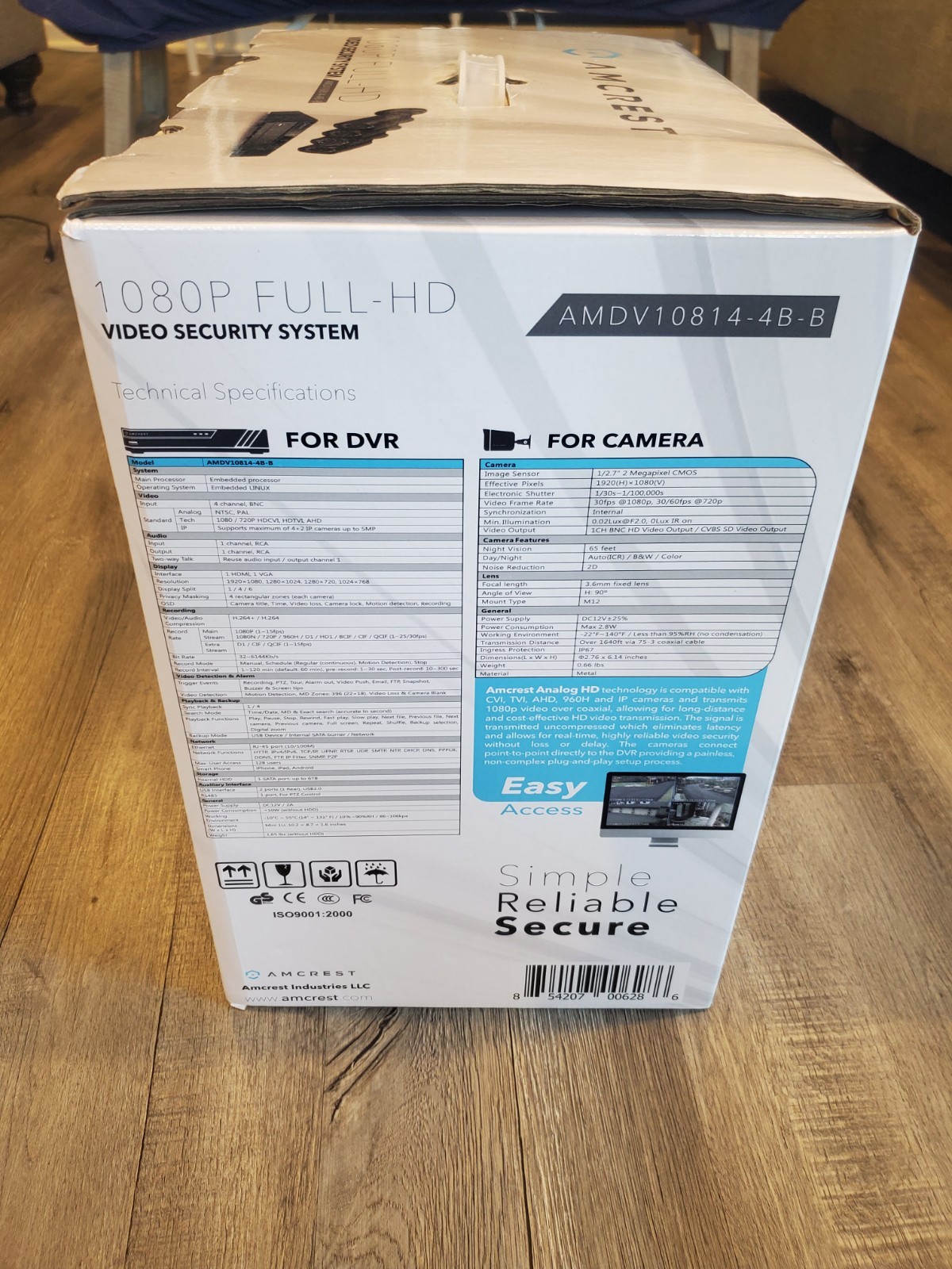 Amcrest AMDV10814-4B-B Set of 4 Bullet Video Security System OPENish PLEASE READ