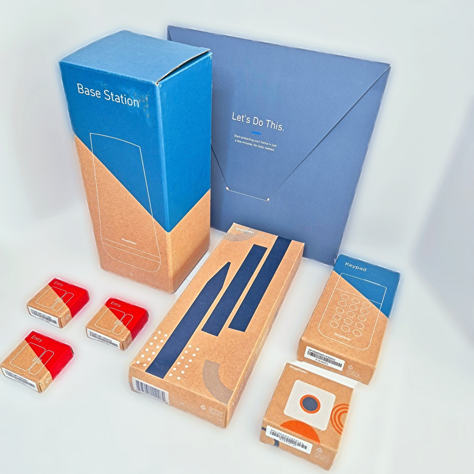 SimpliSafe Home Security System Base Station Keypad Motion & Entry Sensors Kit