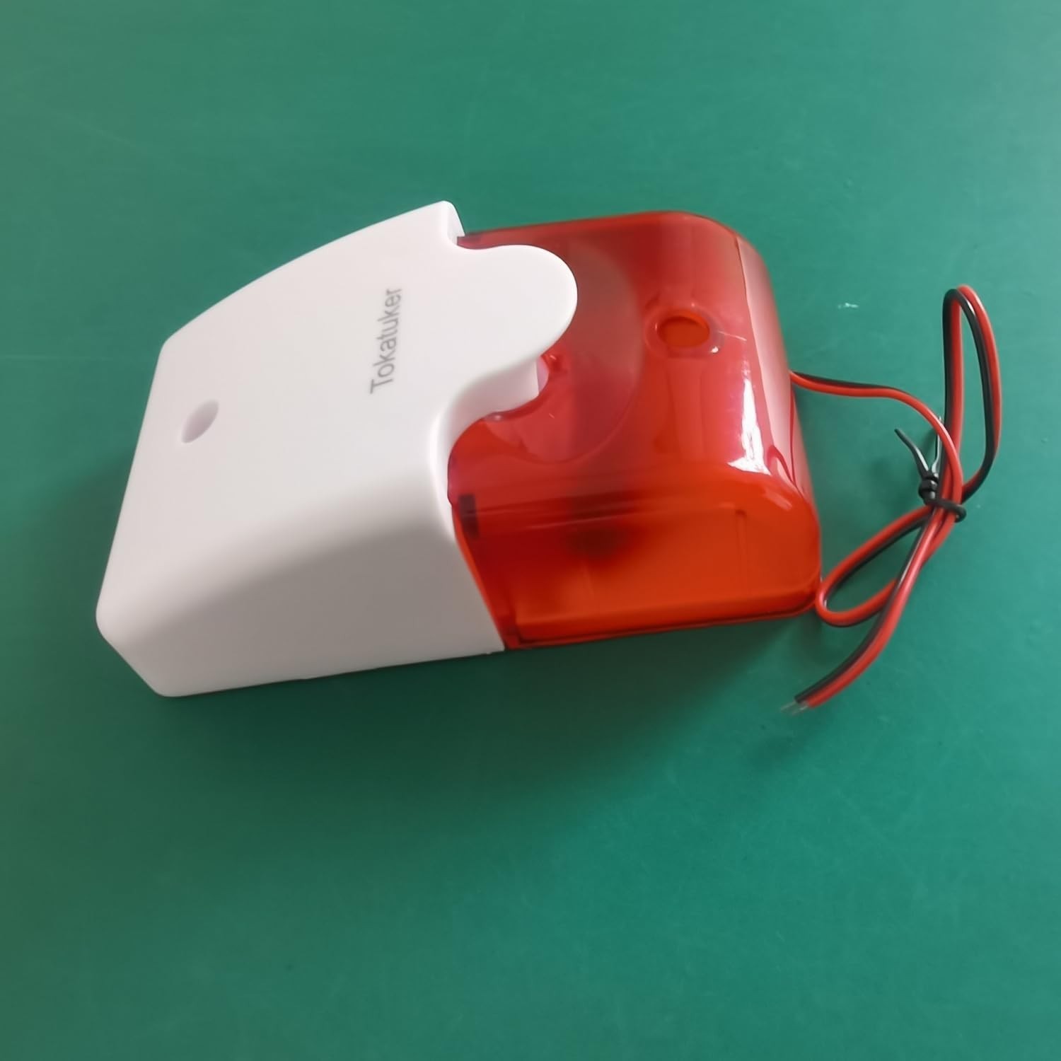 DC9 to 12V Wired Strobe Siren Red Light Sound Flash Buzzer Siren Home Securit…