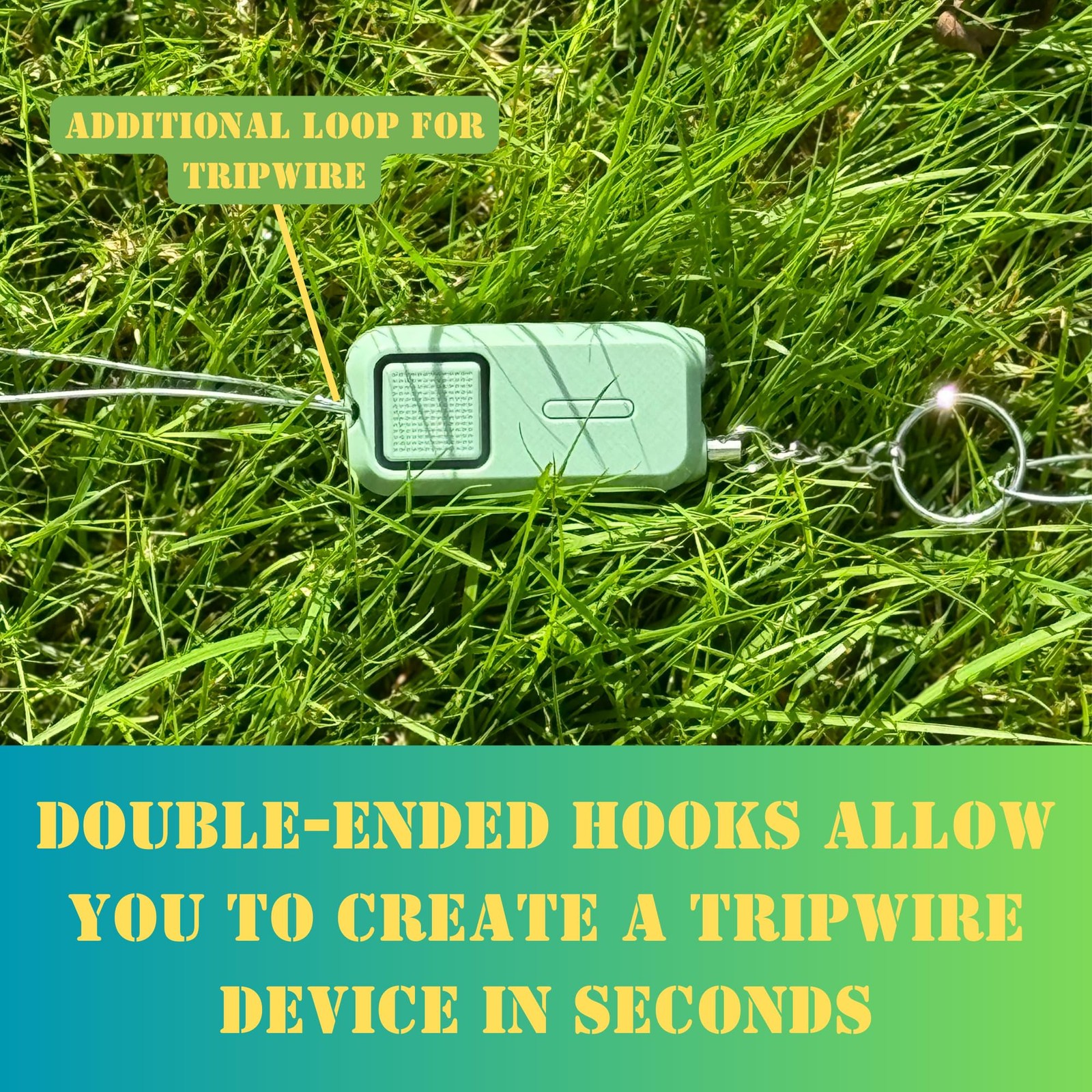 Sound Grenade By 130db Emergency Alarm For Camping & Hiking Tripwire Alarm Bear