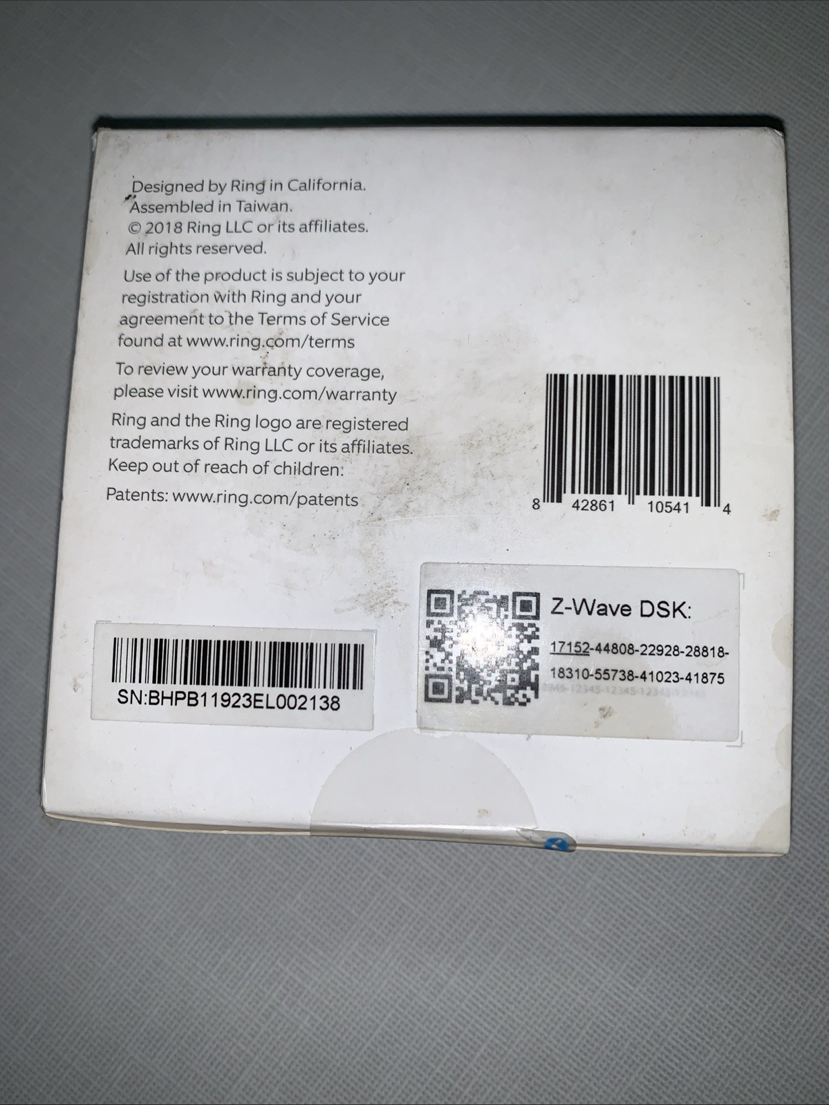 Ring Alarm Panic Button 1st Generation Factory Sealed