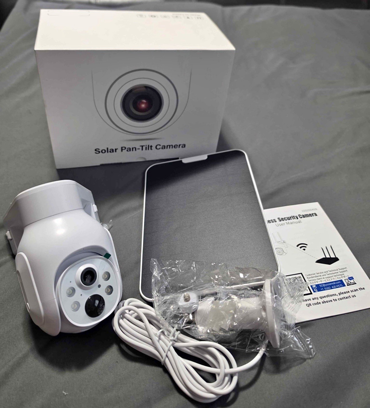 SC23 Solar Security Camera Wireless Outdoor 4MP WiFi Camera with 360° PTZ View